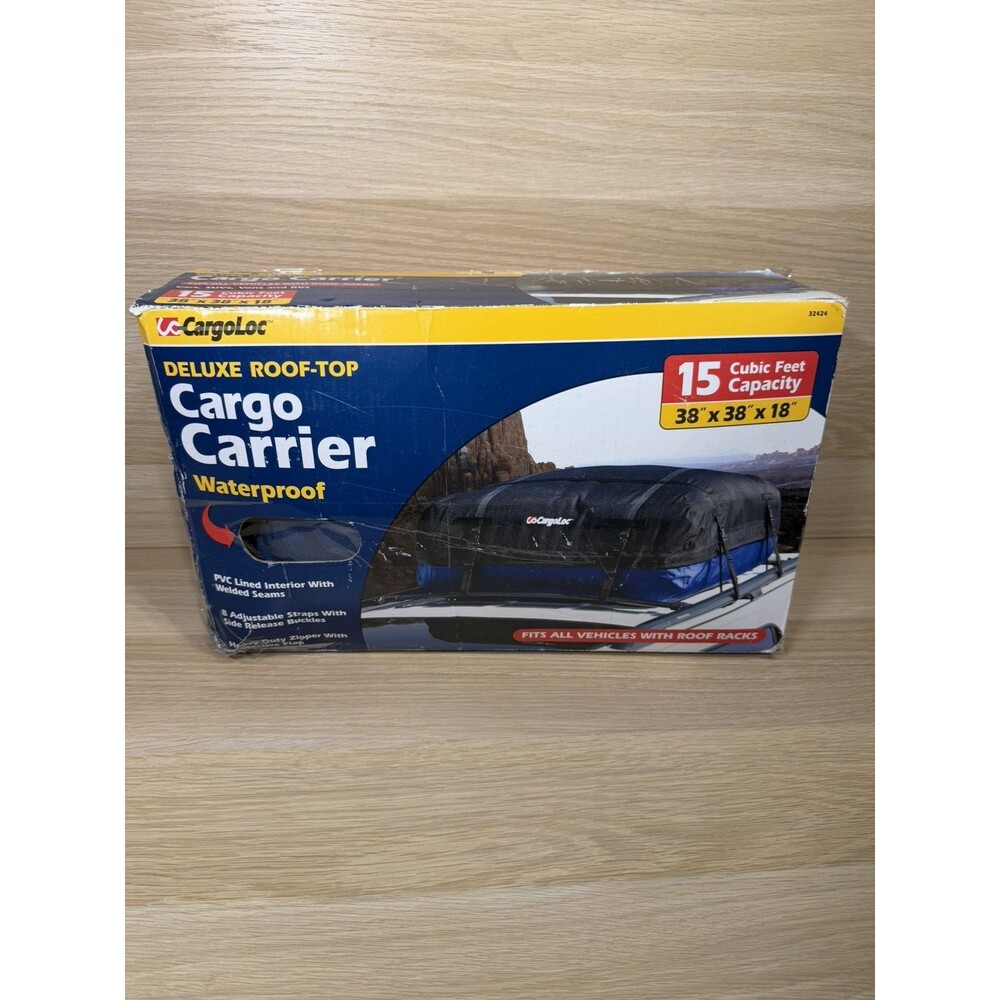 Cargo 32424 Deluxe Roof-Top Cargo Carrier Water Resistant 38" x 38" x 18"